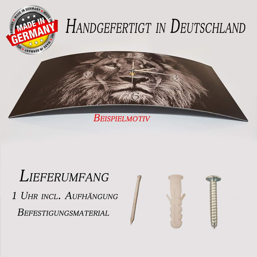 Bilder-Manufaktur BM Funk Quarz Wanduhr Funkwanduhr Funkwanduhren Funkuhr Funkuhren kein Ticken laut