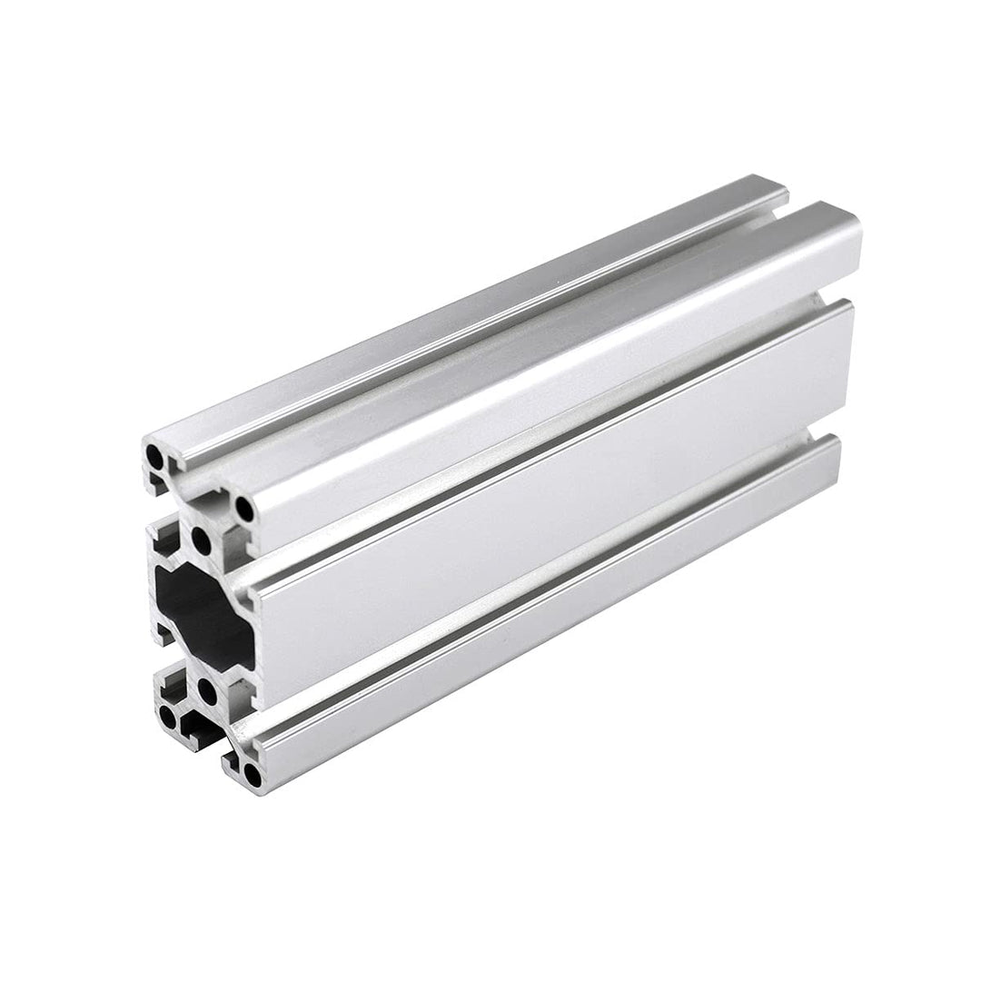 CNCMANS Aluminiumprofil 1 Stück 40x80 T-Typ Nut 8 silber eloxiert Europäischer Standard Aluminium Ex