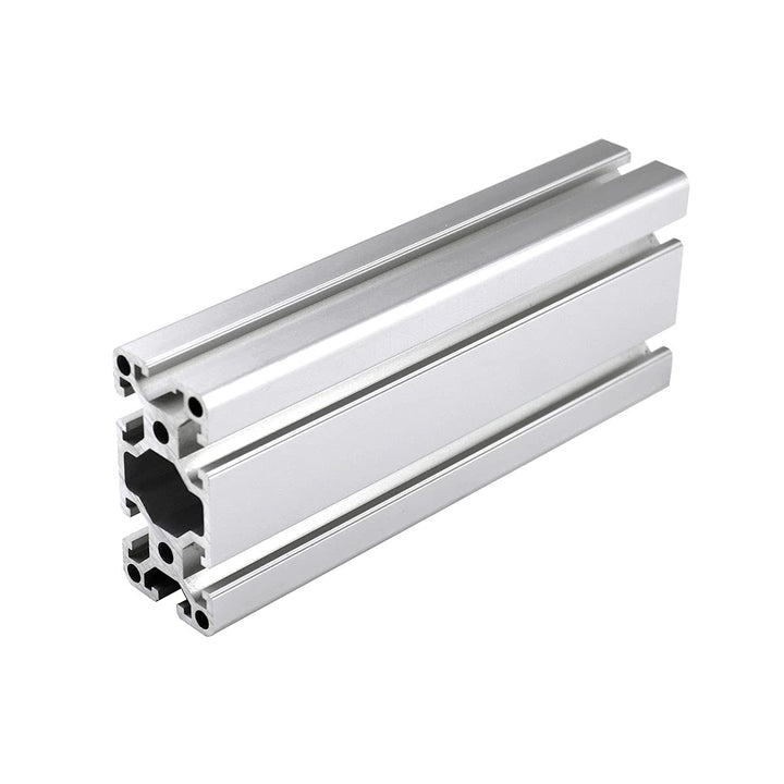 CNCMANS Aluminiumprofil 1 Stück 40x80 T-Typ Nut 8 silber eloxiert Europäischer Standard Aluminium Ex