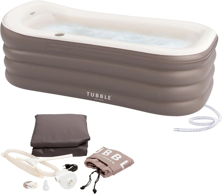 Tubble® Royale Aufblasbare Badewanne - Verwendung als Heiss- und Eisbad - Schneller Aufbau in 1min -