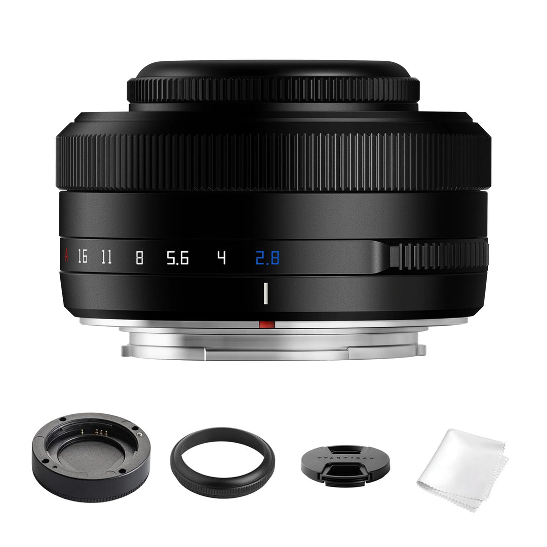 TTartisan APS-C AF 27mm F2.8 Autofokus-Objektiv für Fuji X Mount, Leichtes Design, Kompatibel mit Fu