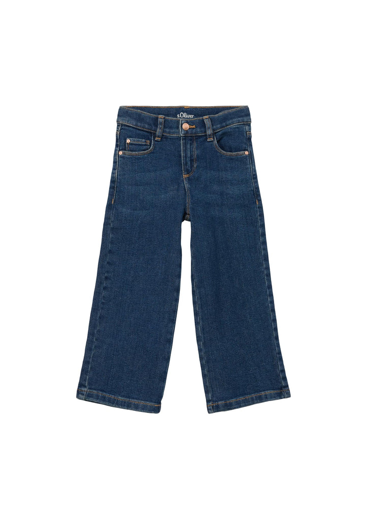 s.Oliver Junior Mädchen Jeans Hose, Wide Leg Blue 128