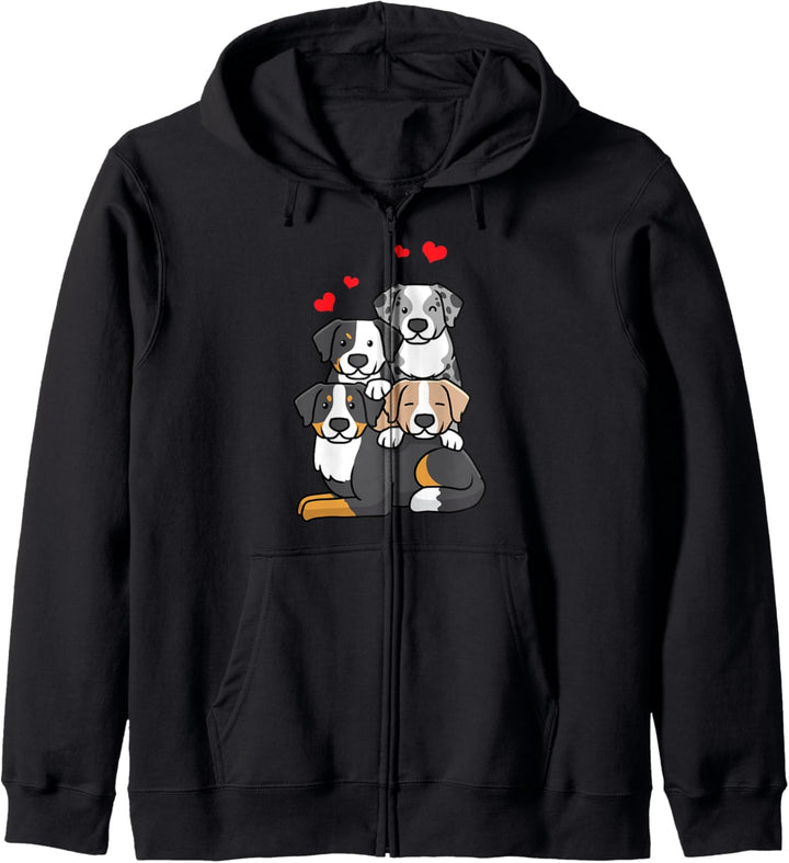 Berner Sennenhund Hund lustig Hundefan Bernedoodle Kapuzenjacke