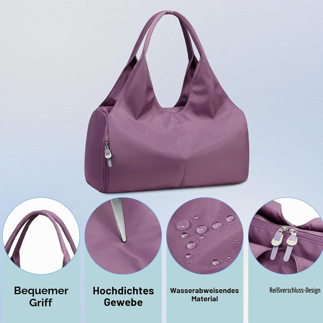 Sporttasche für Damen und Herren mit Schuhfach &amp; Nassfach Weekender Reisetasche Freizeit Handtasche