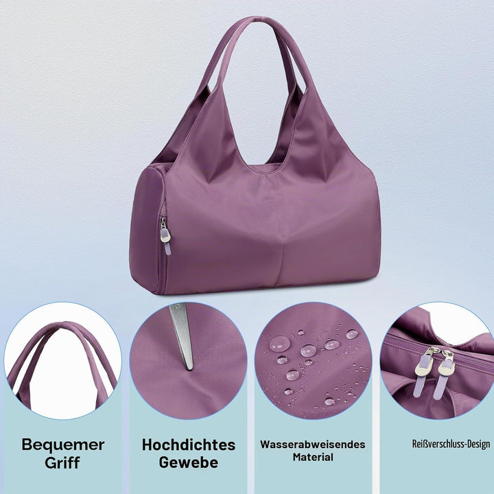 Sporttasche für Damen und Herren mit Schuhfach &amp; Nassfach Weekender Reisetasche Freizeit Handtasche