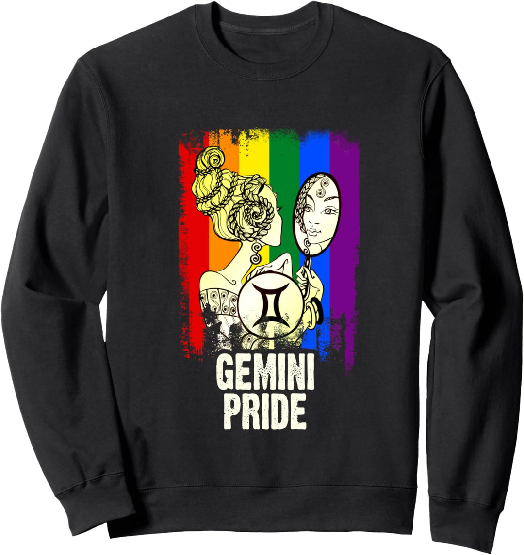 LGBT Gemini Pride May and June Birthday Zodiac Gift Sweatshirt