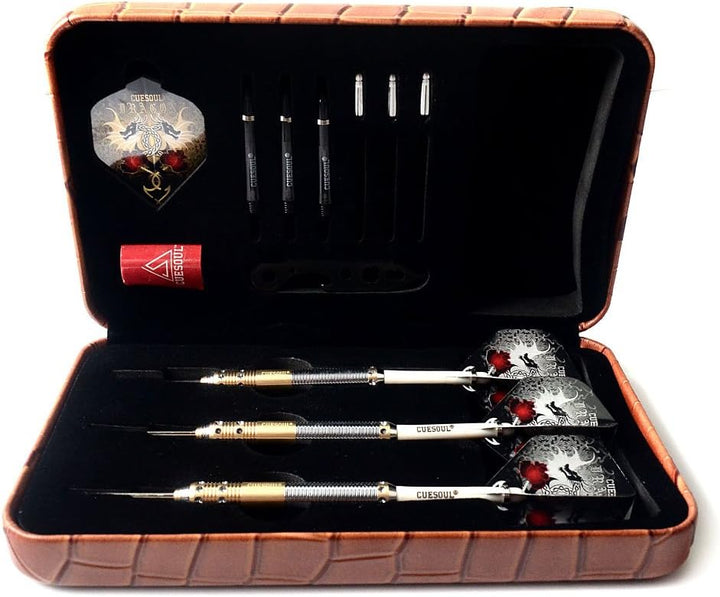 CUESOUL Dragon Deluxe Messing Steel Dartpfeile, 21 Gramm F2306 21 Grams, F2306 21 Grams