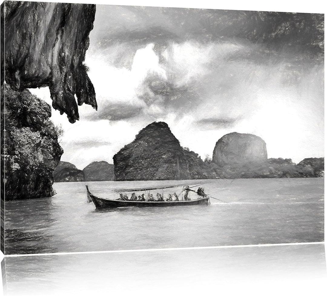 Pixxprint Thailand Phuket Playa Paradisiaca als Leinwandbild/Grösse: 100x70 / Wandbild/Kunstdruck/fe