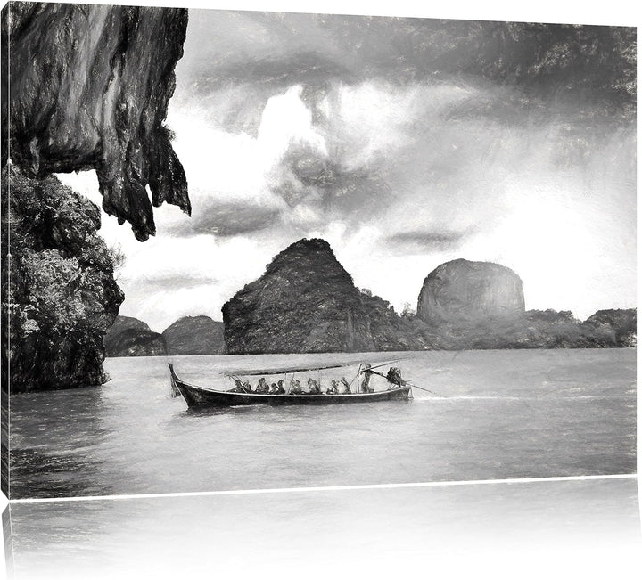 Pixxprint Thailand Phuket Playa Paradisiaca als Leinwandbild/Grösse: 100x70 / Wandbild/Kunstdruck/fe