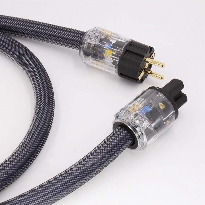 JJmooer Reines Kupfer mit abgeschirmtem HiFi-Netzkabel Professionelles Audio-Wechselstrom-Verstärker