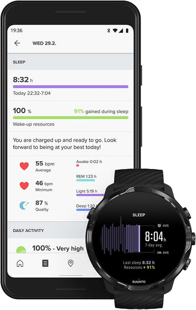 Suunto 7 Smartwatch with Versatile Sports Black, Black