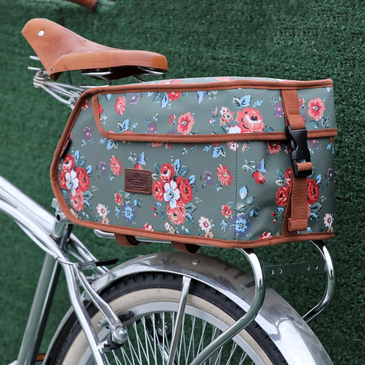 TOURBN wasserdichte Canvas Fahrradtasche Fahrradgepäckträgertasche Isolierte Fahrrad-Kühltasche für