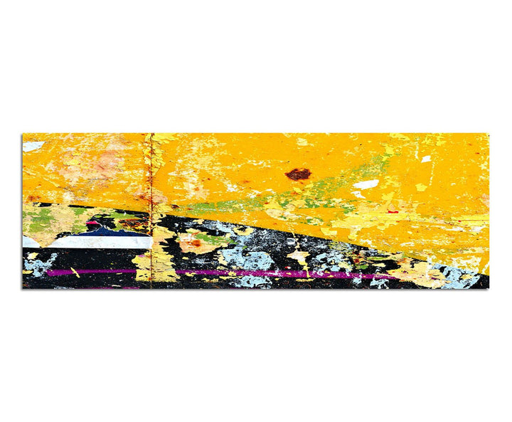 Paul Sinus Art Panoramabild auf Leinwand und Keilrahmen 150x50cm Malerei Graffiti Poster Grunge abst