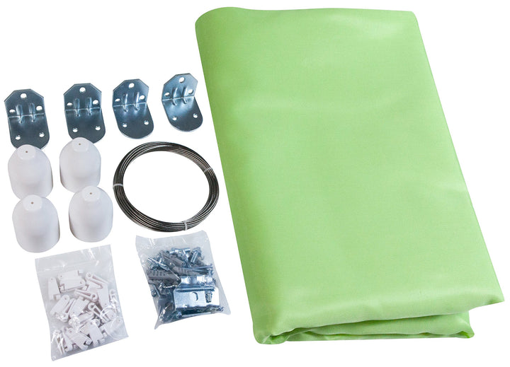Windhager Sonnensegel für Seilspanntechnik Komplett-Set inkl. Sonnen-Segel 270 x 140 cm, ideal für P