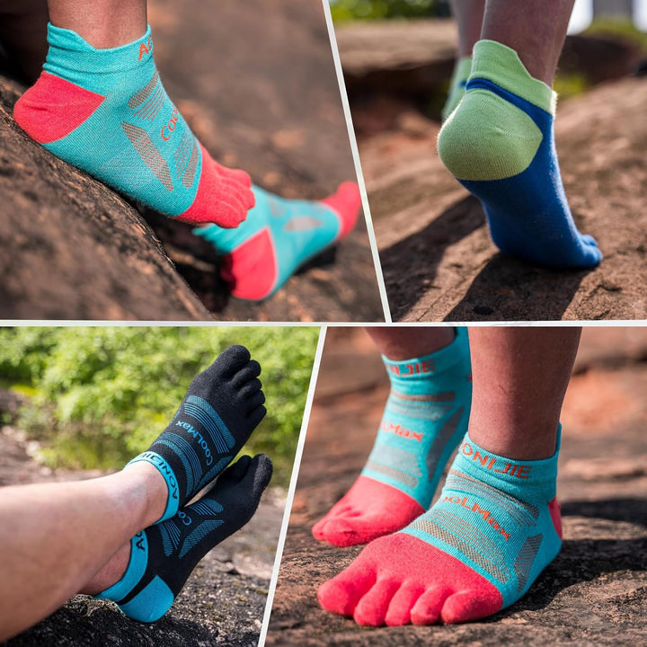 TRIWONDER Zehensocken für Herren, Damen, Adult Socken, Atmungsaktiv Sportsocken, Fünf Finger Socken
