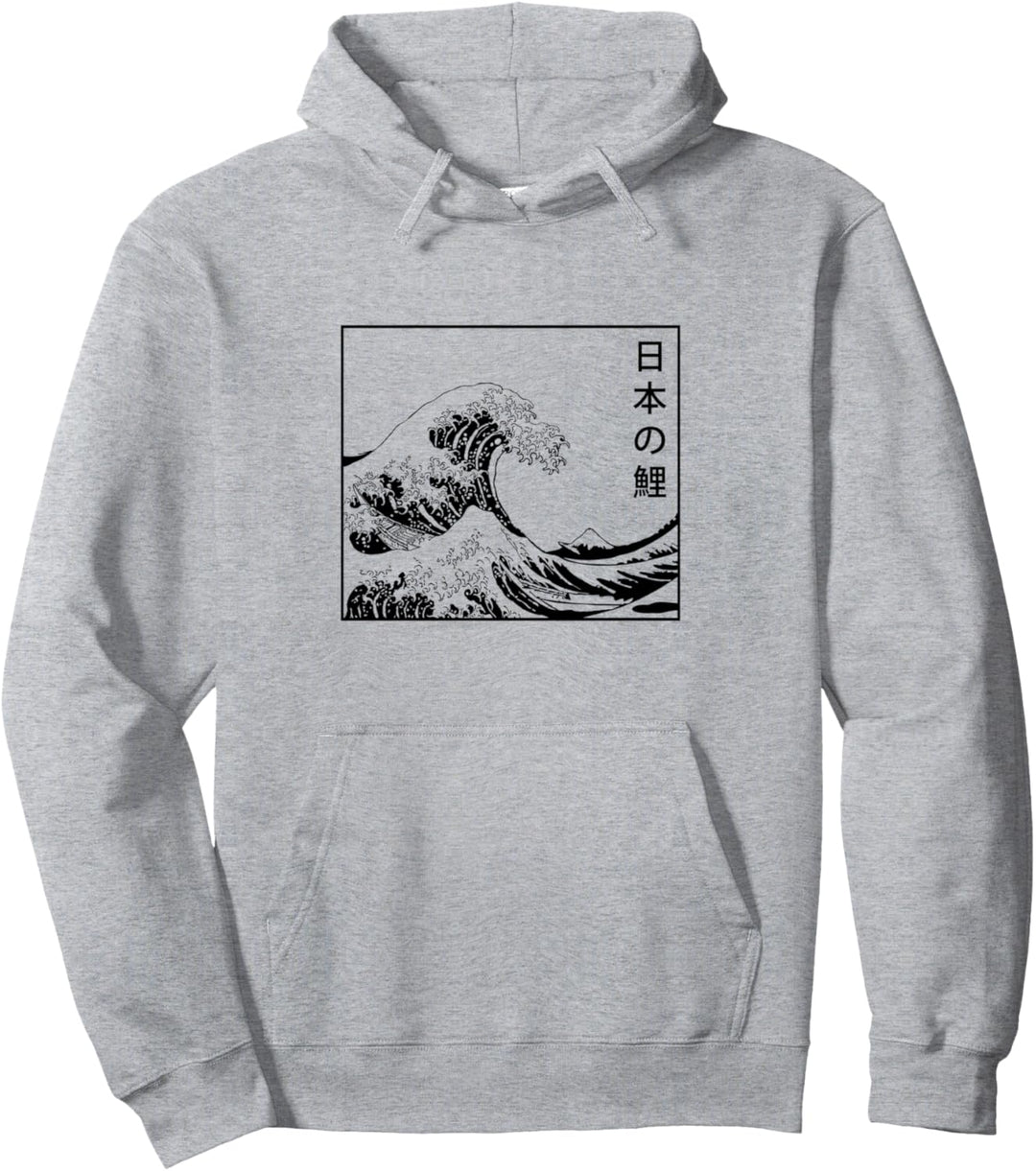 Die grosse Welle von Kanagawa Japanese Vintage Pullover Hoodie
