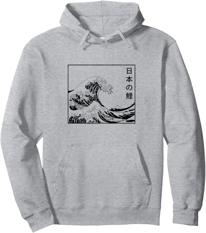 Die grosse Welle von Kanagawa Japanese Vintage Pullover Hoodie