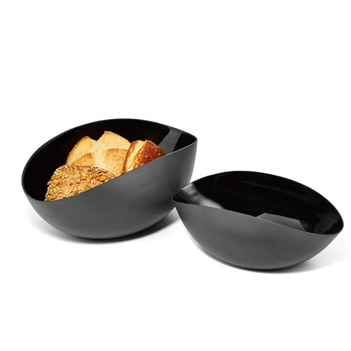PHILIPPI - PANE Schale oder Brotkorb - schwarz lackiert - innen emailliert - Grösse S Small, Small