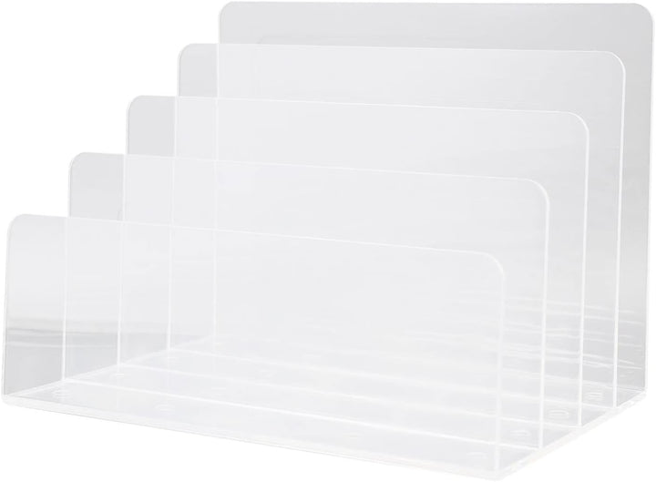 Cabilock Buchumschlaghalter Schreibtischzubehör Aus Acryl Aktenorganizer Aus Acryl Ordnerhalter Aus