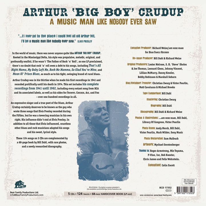 A Music Man Like Nobody Ever Saw, Audio-CD