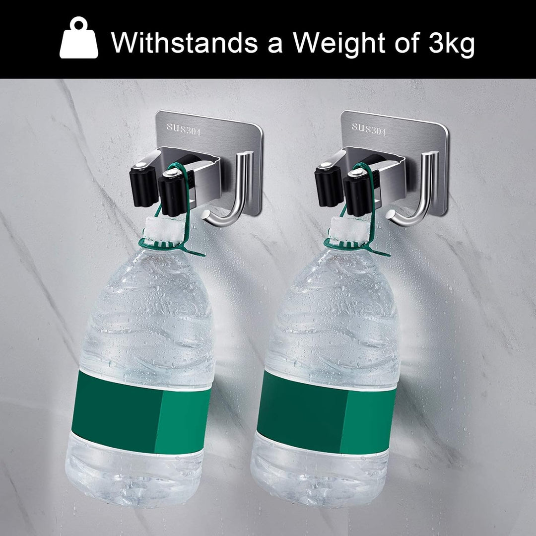 Besenhalterung Wand Selbstklebend 5 Stücke, Gerätehalter Einzeln Besenhalter Ohne Bohren, Halterung