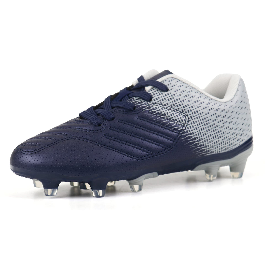 JABASIC Fussballschuhe Kinder Jungen Mädchen Sportliche Outdoor Stollenschuhe Kinder 28 EU Marine Gr