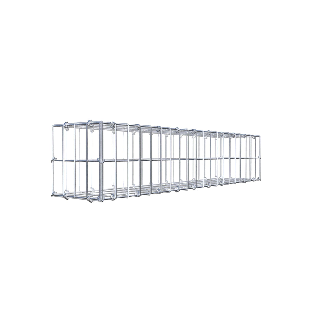 GABIONA - Gabione LxHxT: 100 x 20 x 20 cm - Gabionenmauer für Steine ab 45mm Körnung - Maschenweite