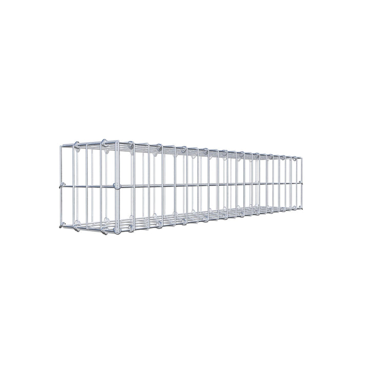 GABIONA - Gabione LxHxT: 100 x 20 x 20 cm - Gabionenmauer für Steine ab 45mm Körnung - Maschenweite