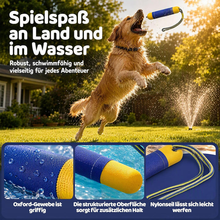 2 Stück Hundespielzeug Schwimmender Hundedummy 22 cm, Wasserspielzeug Hund aus bissfestem EVA mit Ny
