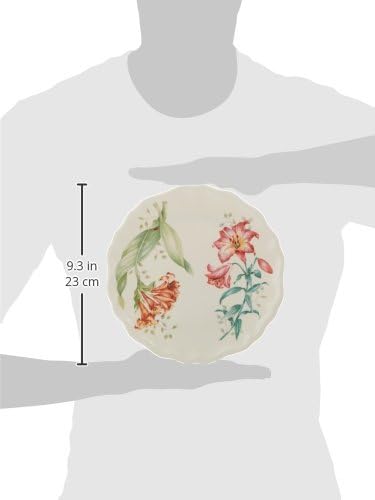 Lenox 856372 Butterfly Meadow Melamine Teller, weiss Akzent-Teller, Akzent-Teller