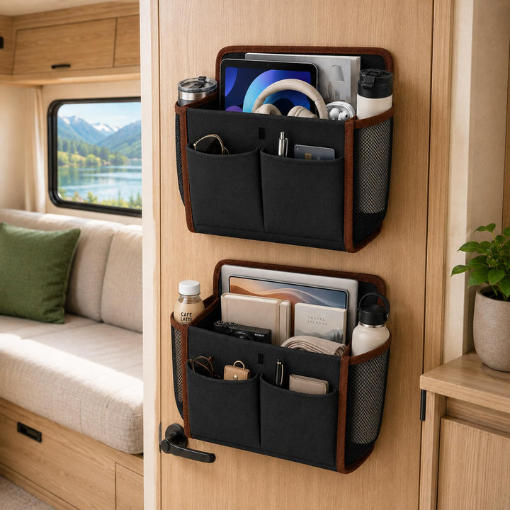 Wohnmobil Camping Organizer, Faltbarer Hängeorganizer Ohne Bohren, Selbstklebender Camping Organizer