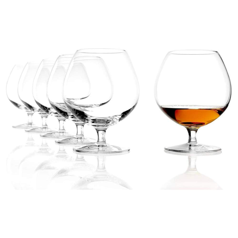 Stölzle Lausitz Cognacschwenker I 585 ml I 6er Set Cognac Gläser I spülmaschinenfest I edles bleifre