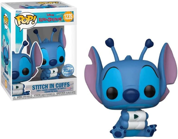 Funko Lilo & Stitch Pop! Disney Vinyl Figur Stitch in Cuffs, 9 cm