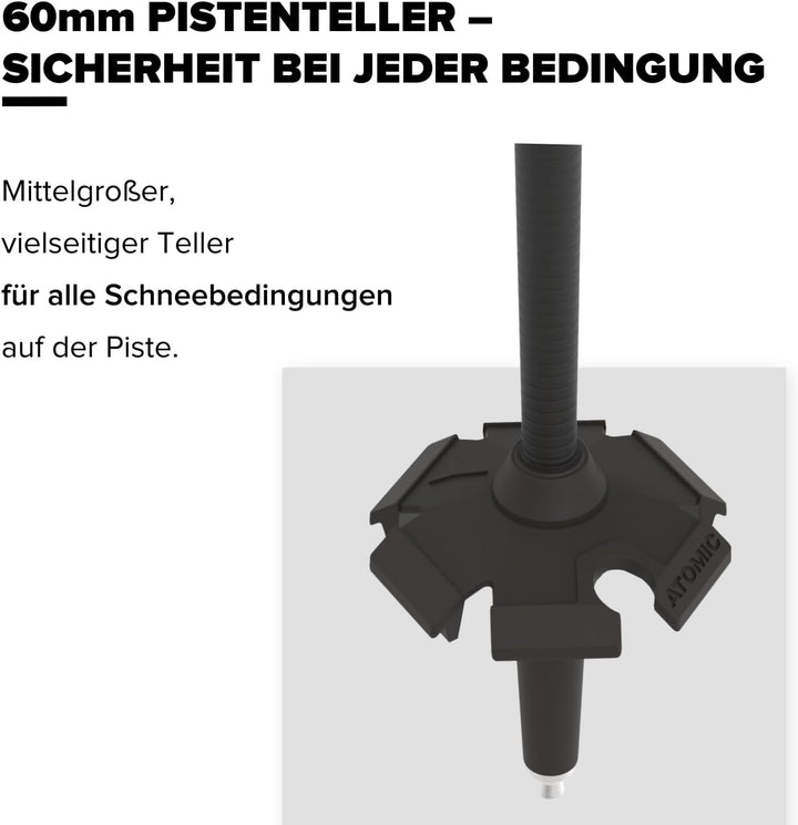 ATOMIC AMT Carbon Skistöcke - Hochwertiger 4* Carbon Skistock - ergonomischer Griff am Stock - verst