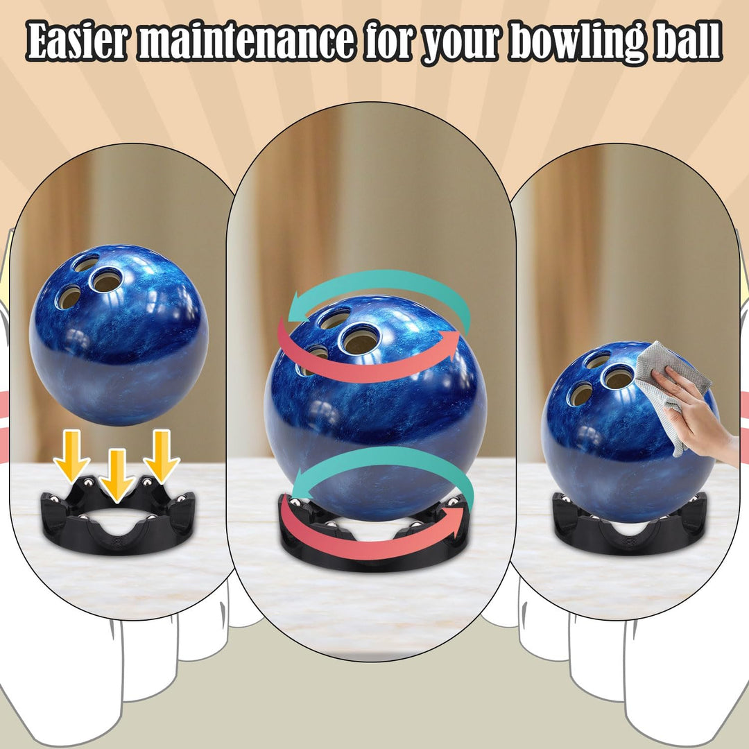 Bowlingkugel Halter, Robuster Bowlingkugel-Becherhalter mit 360°Drehfunktion Bowling Polish Spinner