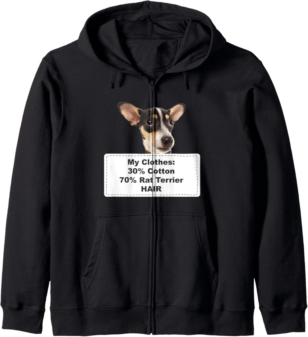 Funny Shedding Dog Rat Terrier Kapuzenjacke
