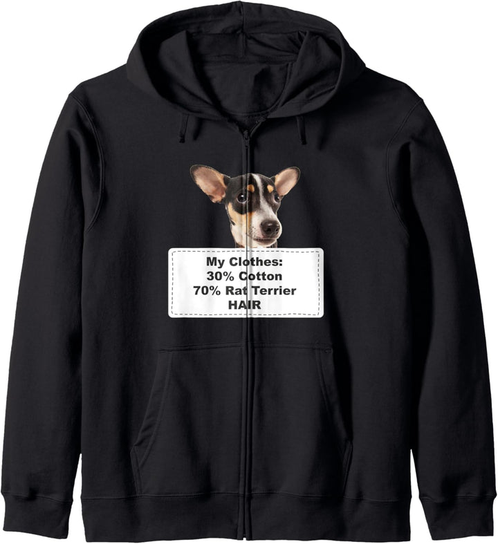 Funny Shedding Dog Rat Terrier Kapuzenjacke