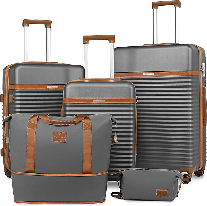 Joyway Kofferset 3 teilig Koffer Trolley, Hartschalen Erweiterbar Reisekoffer, Zwillingsrollen Handg