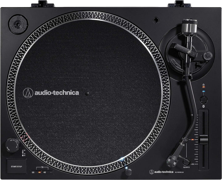 Audio-Technica LP120xBTUSB Direktangetriebener Plattenspieler (Bluetooth & USB) Schwarz Black USB an