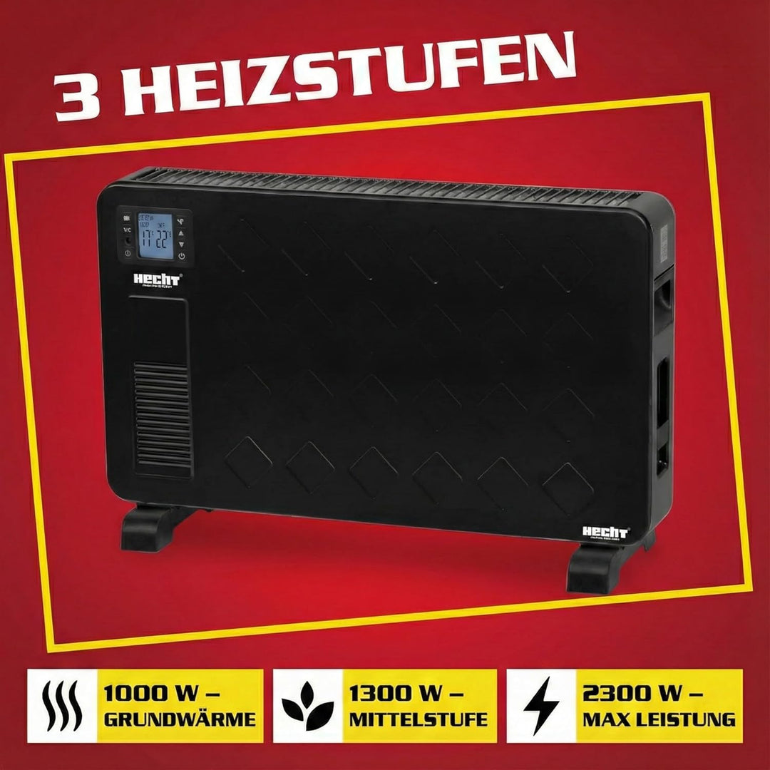 HECHT Elektroheizung (Brandneue Version) - Heizgerät für eine schnelle und wohlfühlende Wärme – Stro