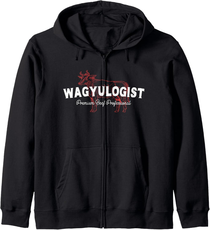 Wagyulogist Wagyu Rind BBQ Grillmeister Japan Steak Grillen Kapuzenjacke