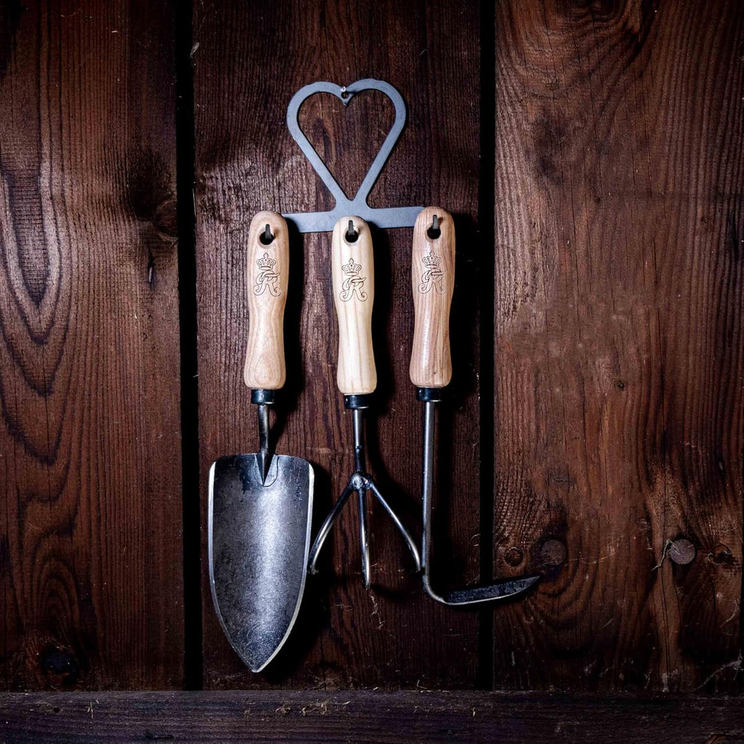 Gartenwerkzeug-Set 4-TLG. - Blumenkelle, Unkrautjäter, Kralle und Aufhängung - Das ideale Set aus le