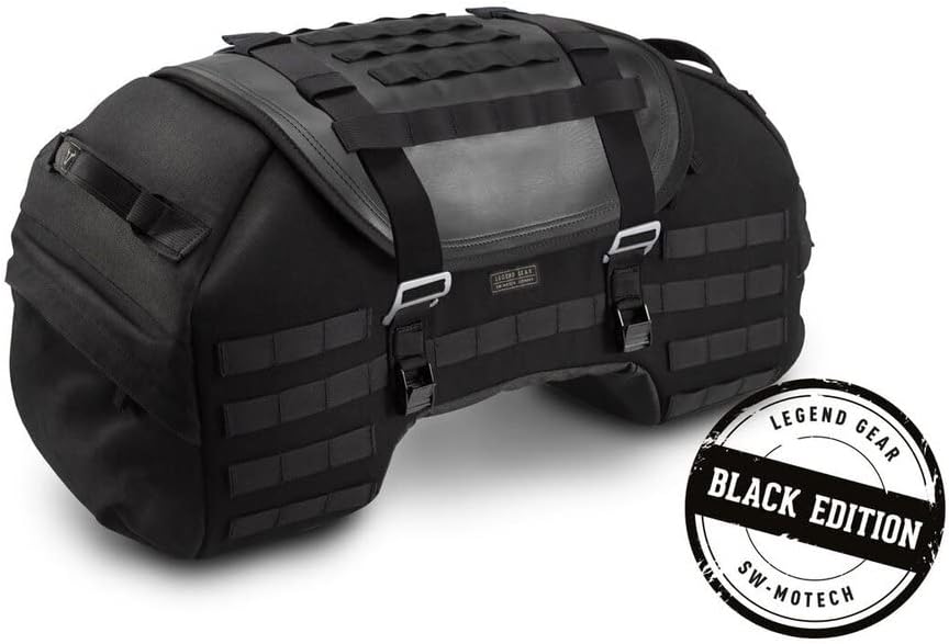 Legend Gear Hecktasche LR2, 48 Liter, Black Edition, wasserabweisend, Retro-Hecktasche
