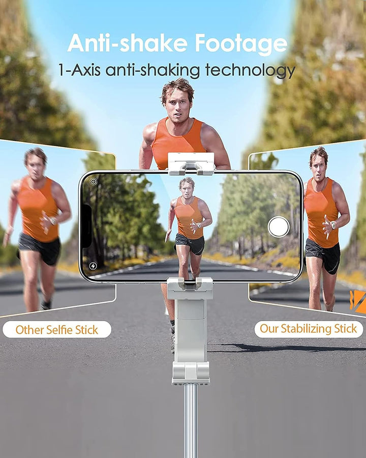 Single Achsen Smartphone Gimbal, hohem iSteady Q 4 in 1 Stabilisator mit Tripod, Selfie Stick Stativ