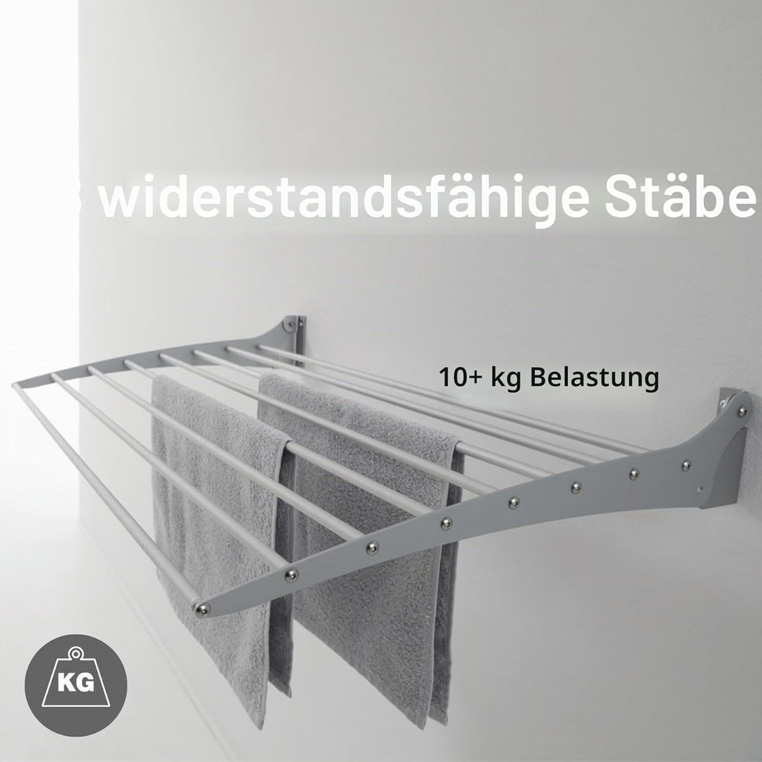 Foxydry Fold Wäscheständer für die Wand, vertikaler Wäscheständer für den Innen- und Aussenbereich a