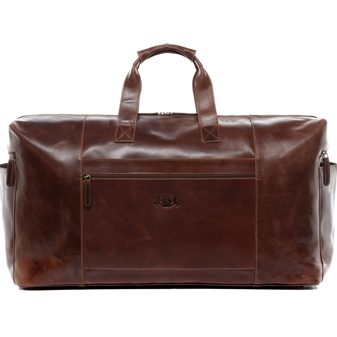 SID & VAIN XL Reisetasche Bristol aus Premium Leder I Sporttasche gross XXL gross für Herren I Weeke