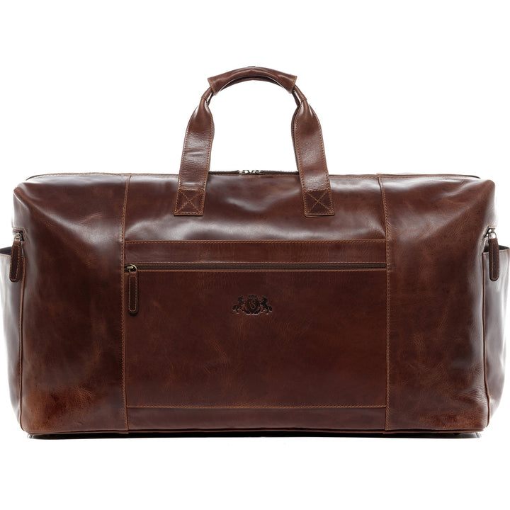 SID & VAIN XL Reisetasche Bristol aus Premium Leder I Sporttasche gross XXL gross für Herren I Weeke