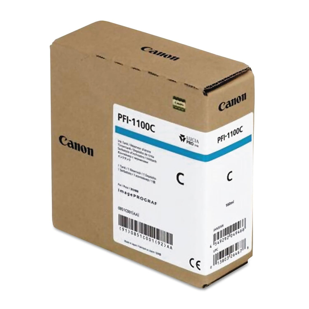 CANON PFI-1100 Tinte cyan Standardkapazität 160ml 1er-Pack iPF Pro2000/4000/4000S/6000S, Cyan