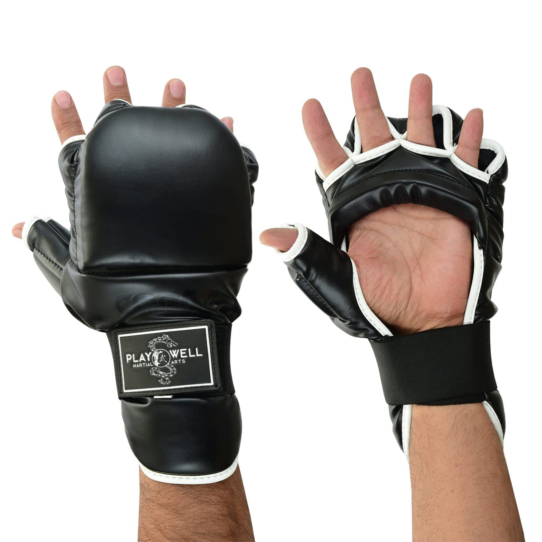 Playwell Elite Range : Kampfsport Kung Fu Cobra Ringen & Sparring Handschuhe - Neu (Gross / XL)