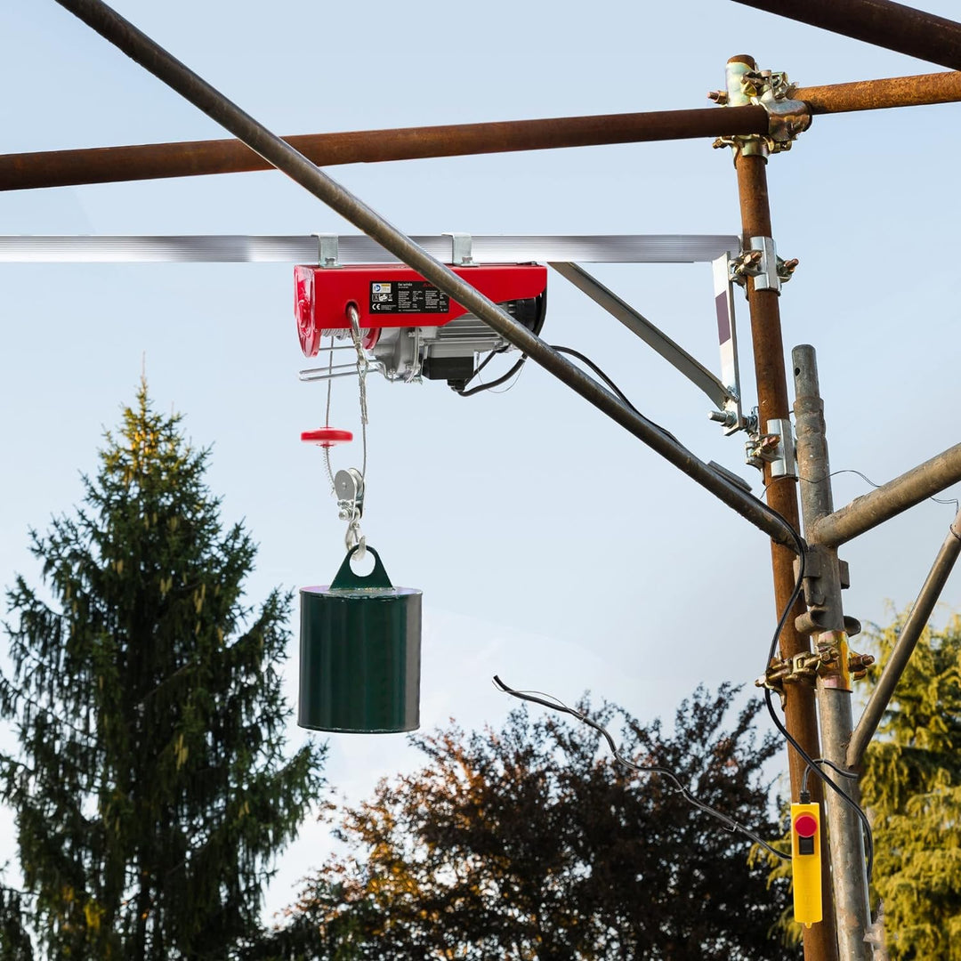 Arebos Elektrische Seilwinde | Seilzug | Seilhebezug | Motorwinde Flaschenzug | Hebezug | Elektrisch